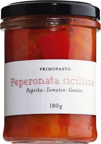 Primopasto Paprika-Tomaten-Gemüse Peperonata siciliana 180 g - Bild 1