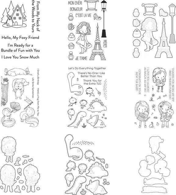 Mon Cheri Holzstempel und Schneidewerkzeug für Scrapbooking und Bastelarbeiten - Bild 1