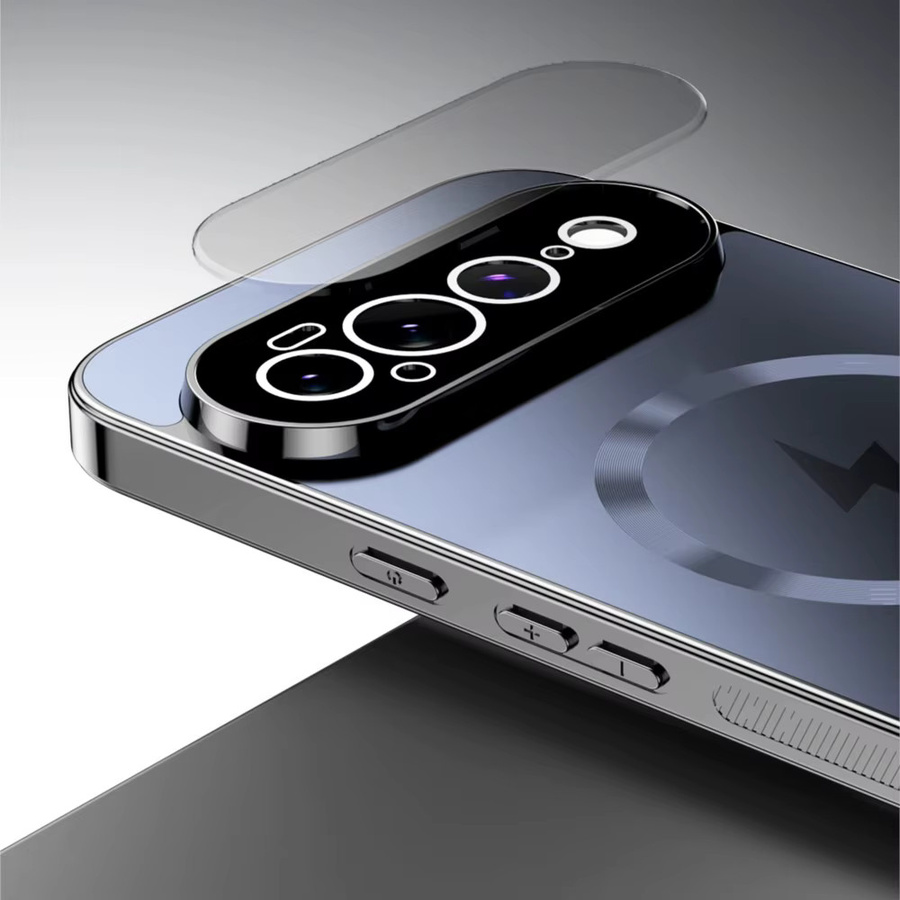 Luxuriöse magnetische Schutzhülle mit MagSafe-Flash-Ladefunktion für Google Pixel 11 10 9 Pro XL 8 7 6 in Schwarz mit geraden Kanten - Bild 2