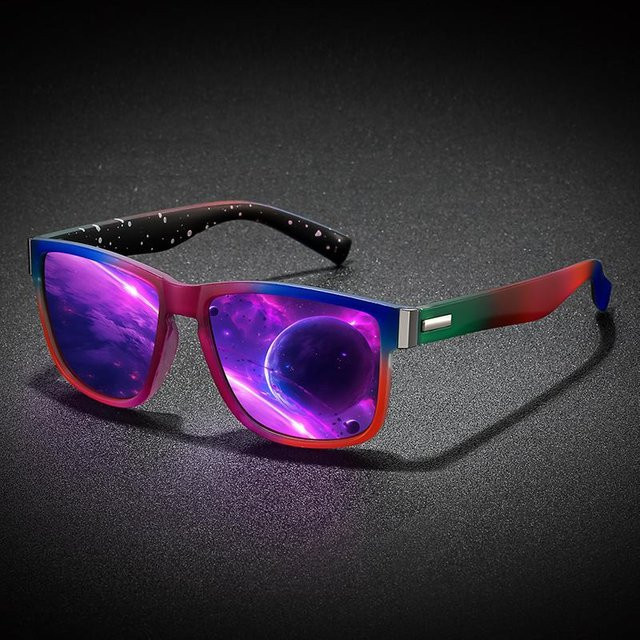 Eckige Brille Cat-Eye, Unisex, Vollrand, Metall, Pink, Black, Multicolour - Bild 1