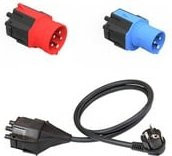 NRGkick Steckeraufsatz Set Standard EU in Schwarz und Multicolour mit 16A 5Pol, 16A 3Pol und Schutzkontakt Adapter - Bild 1