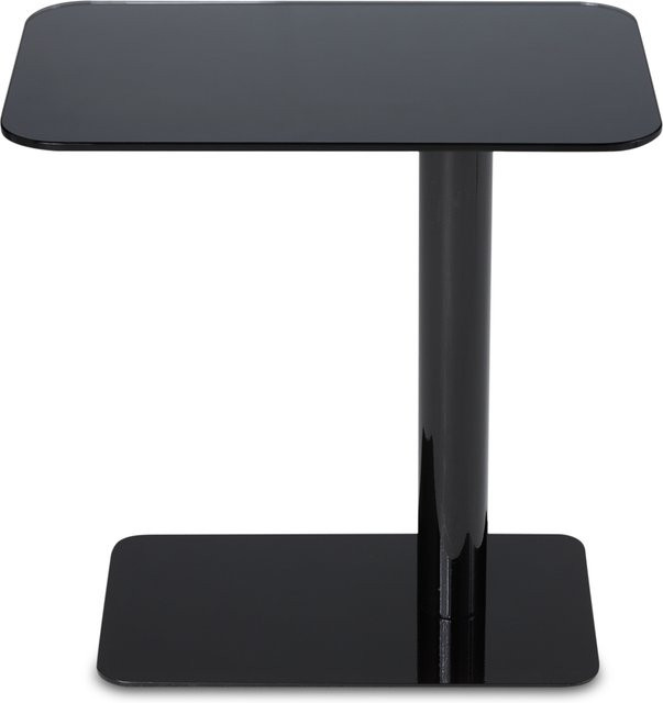 Tom Dixon Flash Tisch in Schwarz mit Glas und Metall, rechteckig und modern - Bild 1