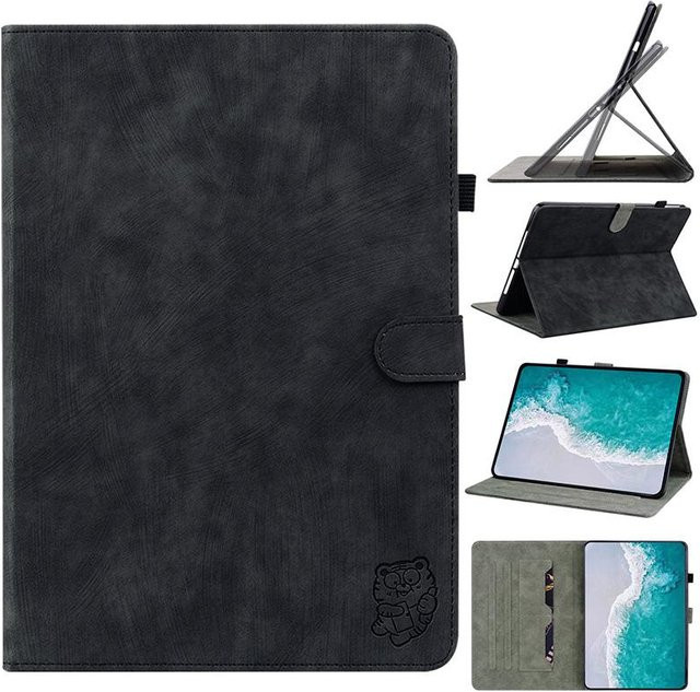 Leder Hülle für Lenovo Tablets in Schwarz - Bild 1