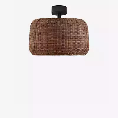Bover Fora LED Deckenleuchte aus Rattan in Braun und Schwarz im Boho-Design - Bild 1