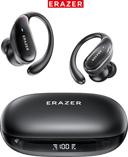 ERAZER XT80Pro 5.4 Bluetooth In-Ear Kopfhörer Schwarz mit Touch Control und HiFi Stereo für Sport und Gaming - Bild 1