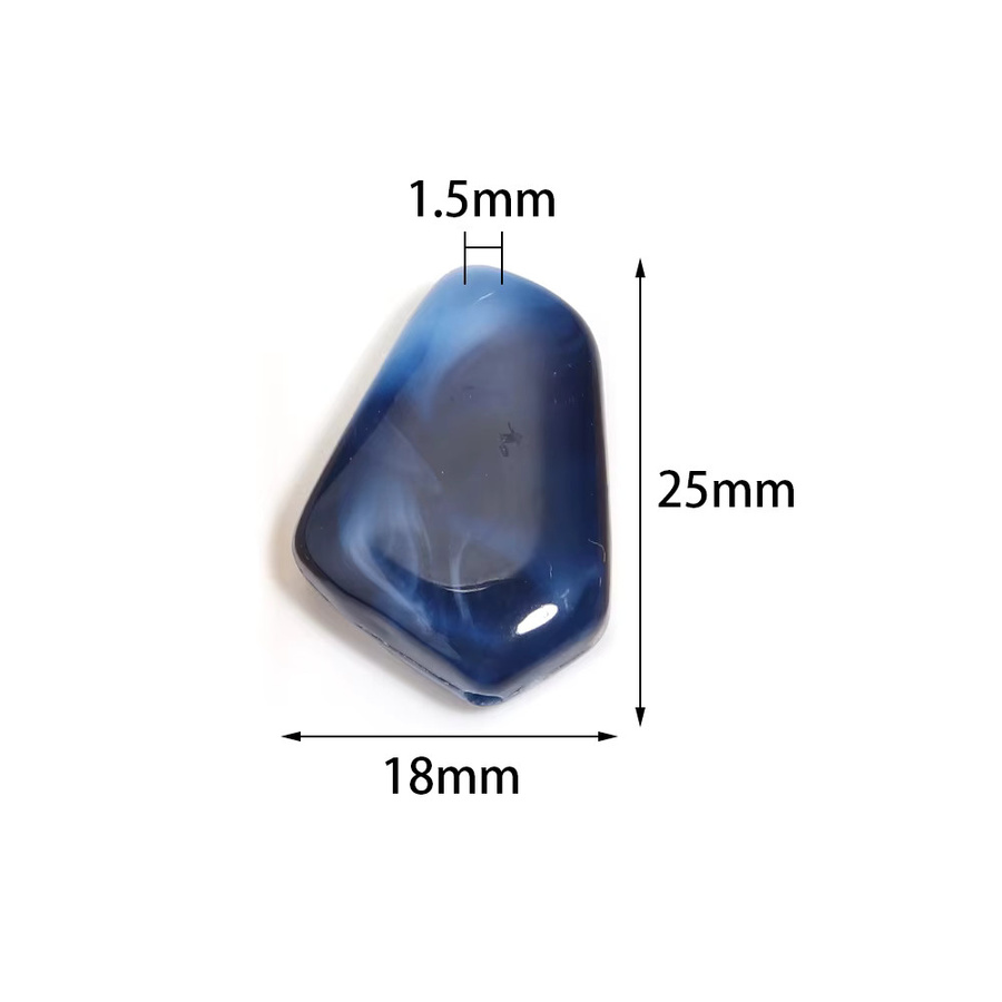 Acryl Perlen Wolke, Zwei-ton, Unregelmäßig, Unisex, 20 Teile/Los - Bild 2