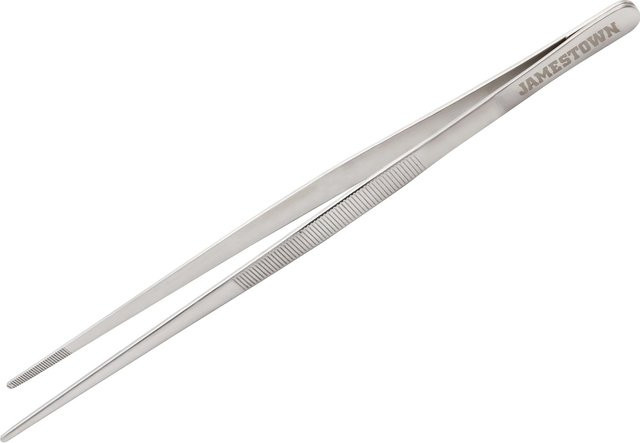 Jamestown Grillpinzette aus Edelstahl in Silber, Länge: 30 cm - Bild 1