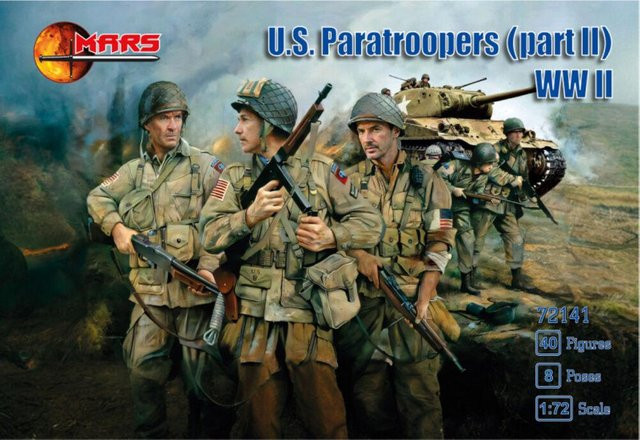 U.S. Paratroopers WWII (part II), Mars Figures, Soldaten, 1:72, Bunt / Mehrfarbig - Bild 1