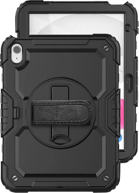 Just in Case Apple iPad (2025/2022) Rotating Backcover Schwarz - Bild 1