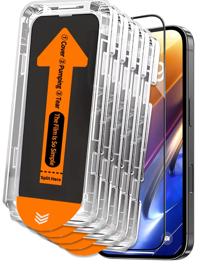 NNBILI 5er-Pack Anti-Spionage Displayschutz aus gehärtetem Glas für iPhone 18 17 16 15 14 13 12 11 Pro Max 17e X XS Max Serie, transparent - Bild 4