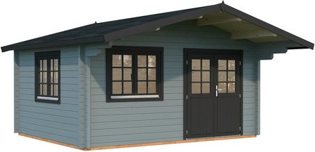PALMAKO Gartenhaus Helena aus Fichtenholz in Grau mit Satteldach und Fußboden, B/T/H: 514 x 524 x 285 cm - Bild 1