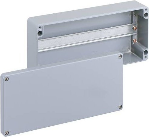 Spelsberg ALR 3616-L Reihenklemmen-Gehäuse aus Aluminium in Grau, B/T/H: 16,0 x 36,0 x 9,1 cm - Bild 1