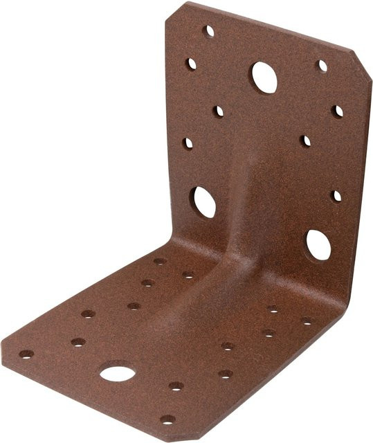 GAH Alberts Duravis Schwerl-Winkelverbinder Sicke Rostbraun Duplexbeschichtet B/T/H: 10,5 x 10,5 x 9,0 cm - Bild 1