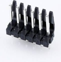 Molex Einbau-Stiftleiste Standard, 6 Polzahl, Rastermaß: 3.96 mm, Schwarz - Bild 1