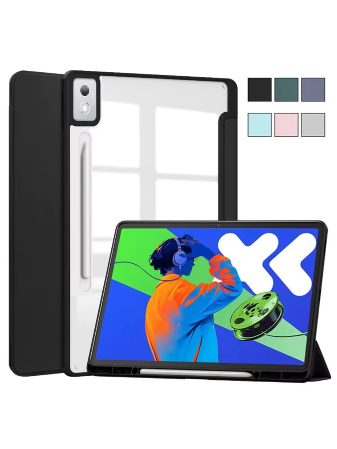 Magnetische faltbare Flip-Standabdeckung für Lenovo Xiaoxin Pad Pro / Idea Tab Pro 12.7 2025 Tablet-Hülle TB373FU/TB375FC in Schwarz oder Lila - Bild 6