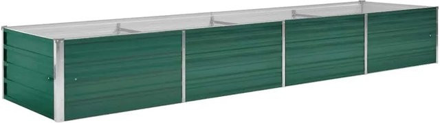DELUKE Hochbeet OSKAR aus verzinktem Stahl in Grün, B/T/H: 320 x 80 x 45 cm - Bild 1