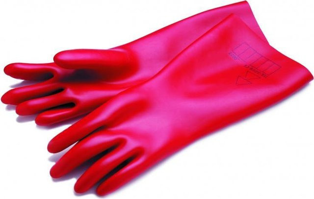 Cimco Isolierende Handschuhe Handschutz aus Latex in Rot - Bild 1