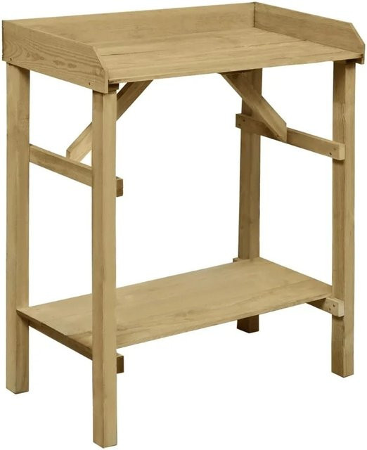 vidaXL Pflanztisch aus imprägniertem Kiefernholz in Braun, B/T/H: 75 x 40 x 90 cm - Bild 1