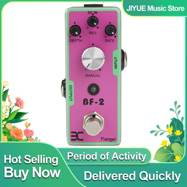 ENO TC41 Flanger Effektpedal für E-Gitarren in Pink mit Metallgehäuse - Bild 1
