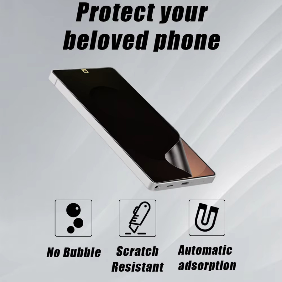 NNBILI 3er Pack Datenschutz Hydrogel Displayschutzfolie für Samsung Galaxy S25 S24 S23 S22 S21 S20 S10 S9 S8 Note 20 Ultra FE und weitere Modelle - Bild 5