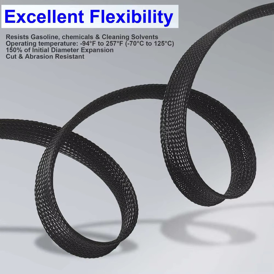 Flexibles PET-Kabelrohr zur Kabelorganisation in Schwarz - Bild 2