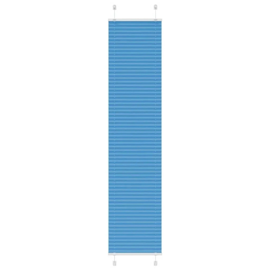 vidaXL Plissee Blau semi-transparent aus Polyester, Breite: 40 cm, Höhe: 200 cm - Bild 2