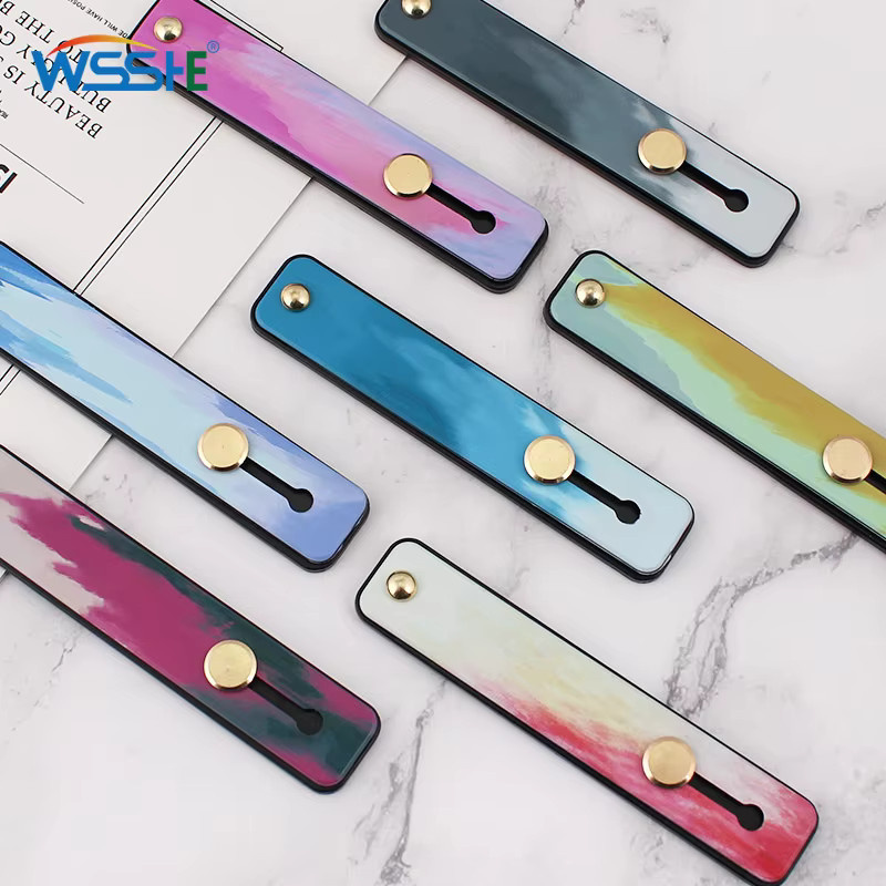 WSSHE Handy Halterung mit Finger Strap und Ring Grip als Ständer in Multicolour für iPhone und Xiaomi - Bild 2