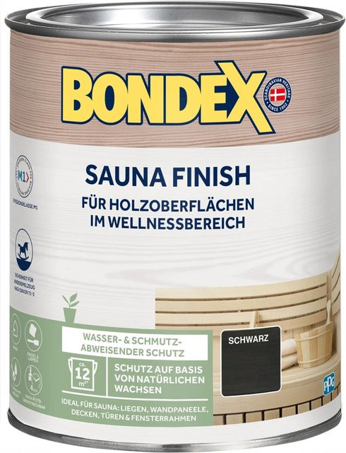 Bondex Sauna Finish Öl Wasserbasiert Schwarz - Bild 1