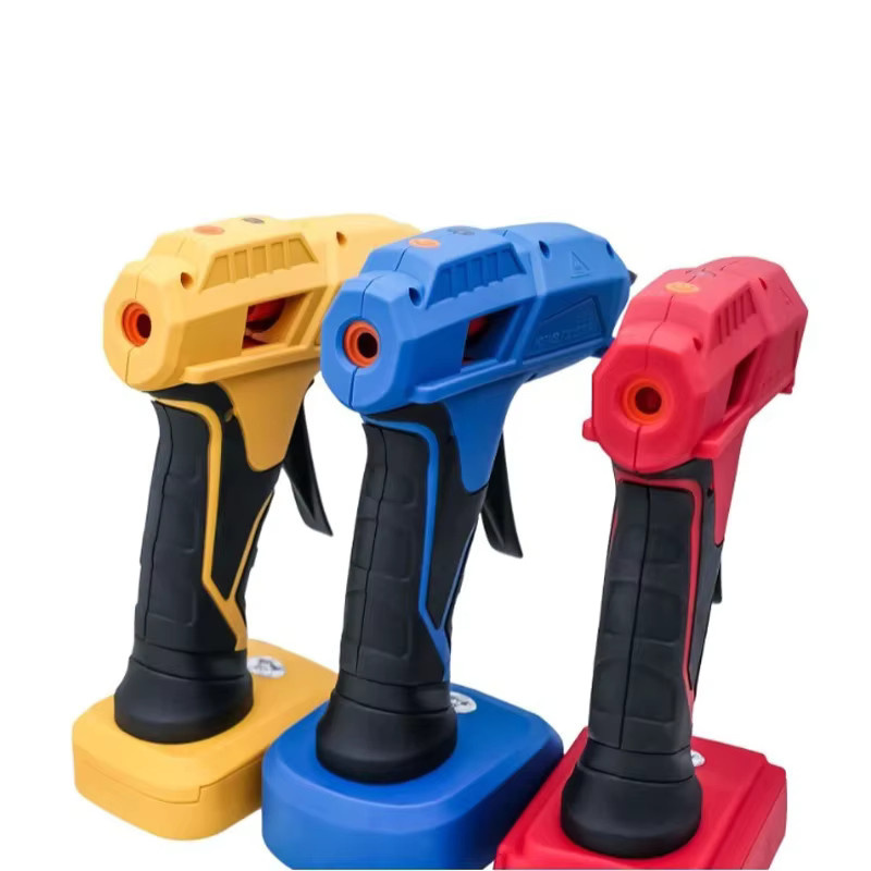 Akku-Heißklebepistolen-Set mit 7 mm Klebestiften, kompatibel mit 20 V Lithium-Akkus von Milwaukee, Makita und DeWalt - Bild 3