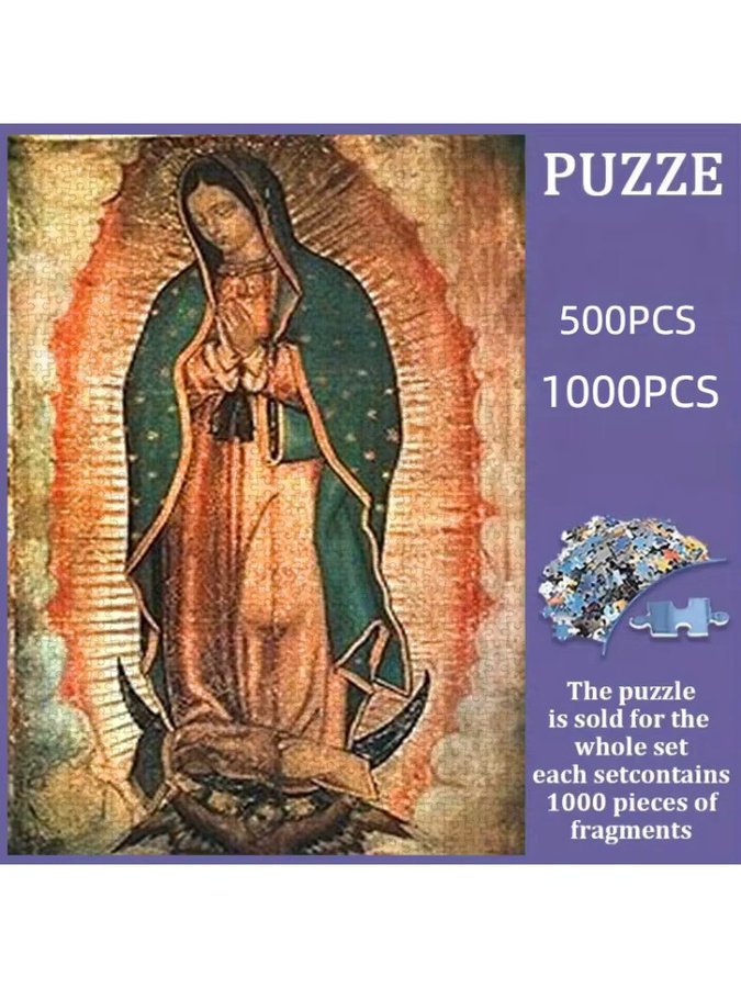 AZNM Porträt der Jungfrau Maria, Puzzle, 500/1000 Teile - Bild 5