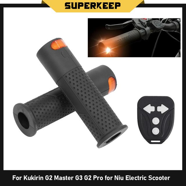 LCQPTW Universeller LED-Blinker Schwarz mit kabelloser Fernbedienung für Kukirin G2 Master G3 G2 und Niu Scooter als Rücklicht links und rechts - Bild 1