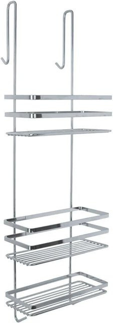 Euroshowers Duschregal mit 3 Etagen und Haken in Chrom/Silber ohne Bohren - Bild 1