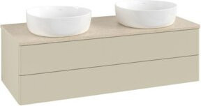 V&B Waschtischunterschrank Antao ohne Frontstruktur, grau lackiert, B/T/H: 120 x 36 x 50 cm - Bild 1