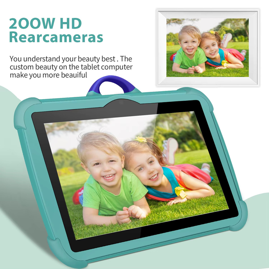 BDF Kinder-Tablet mit Android, 7 Zoll Display, 5G und WLAN, 4GB RAM, 64GB ROM, 4000mAh Akku, Orange oder Türkis - Bild 4