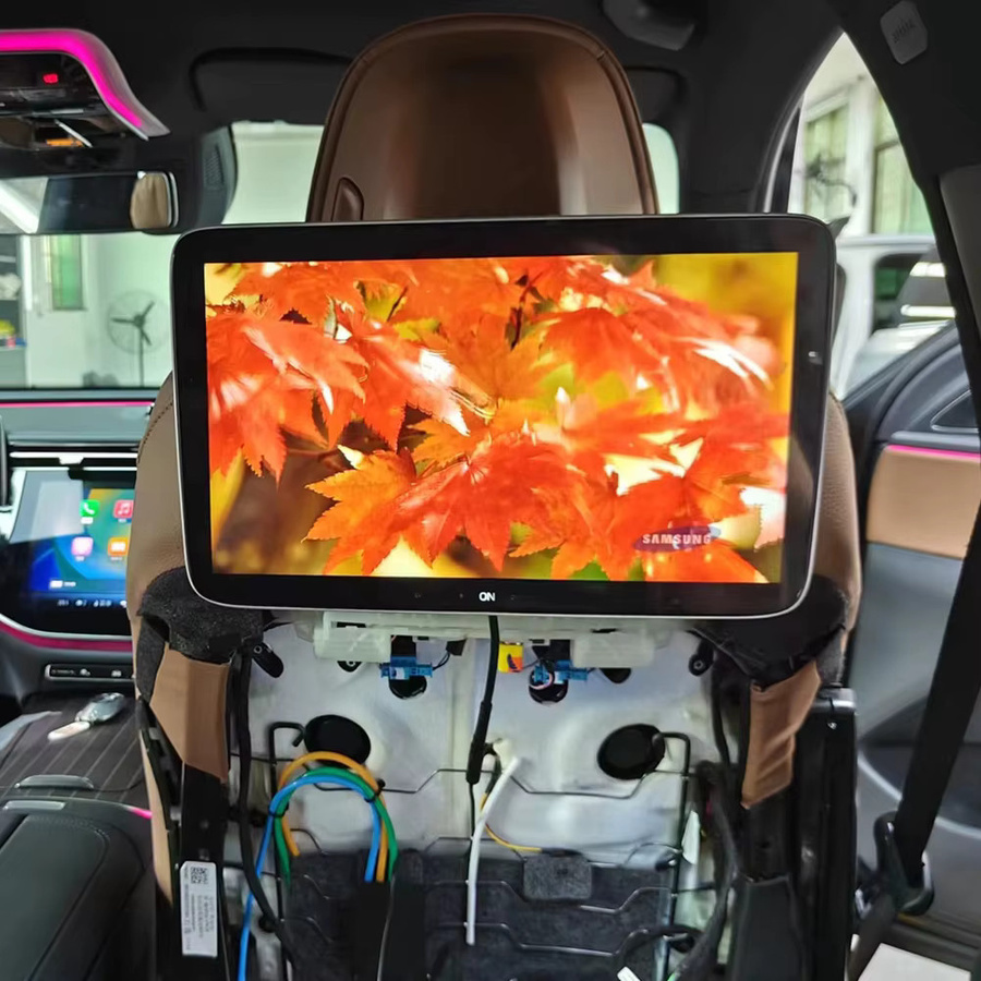 GZBBAO 13,3 Zoll Auto Kopfstütze Monitor mit Android Touchscreen für Mercedes-Benz C E GLC Klasse, 32GB/64GB - Bild 2