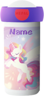 Mepal Verschlussbecher Unicorn Glow Multicolour mit individuellem Namen - Bild 1