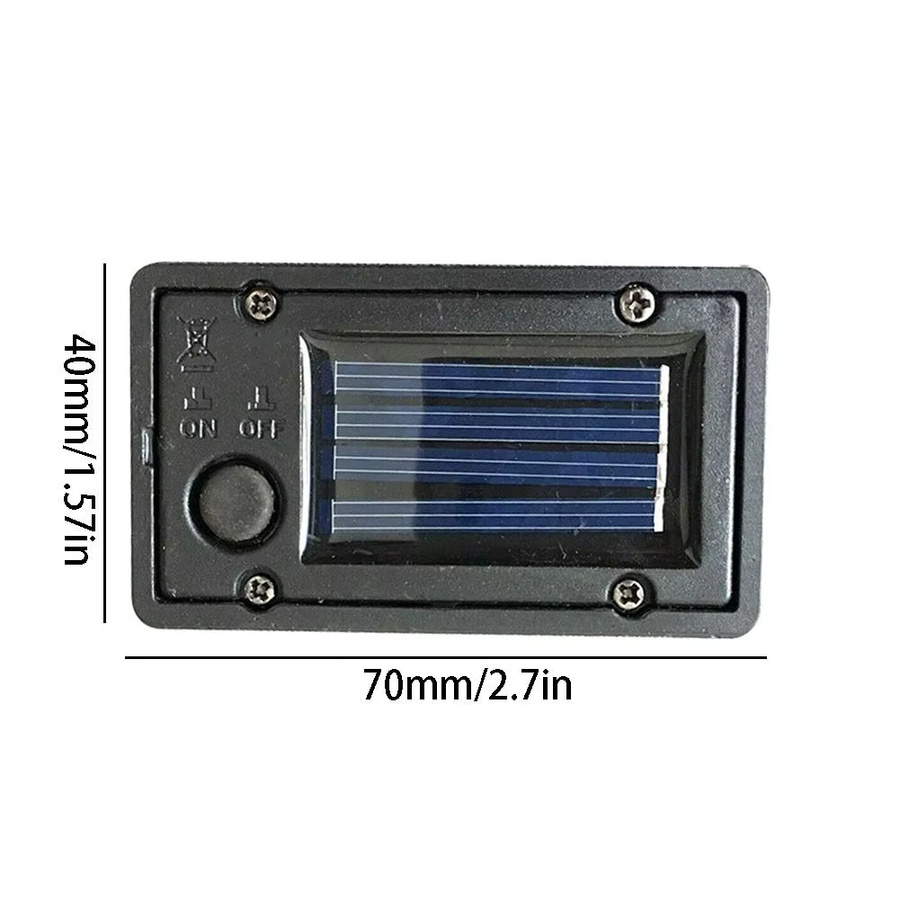 Wasserdichte Solar-Batteriebox für Garten-LED-Lampen in Schwarz - Bild 5