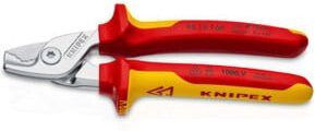 Knipex StepCut Kabelschere 95 16 160 isoliert mit Mehrkomponenten-Hüllen VDE-geprüft rot 160 mm - Bild 1