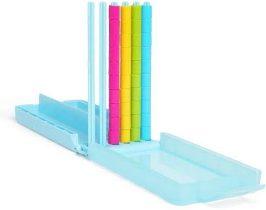 Farb-Sortier-Stapelspiel, Regenbogen-Ring-Stapel-Puzzle-Spiel, 1 Set, Blau - Bild 1