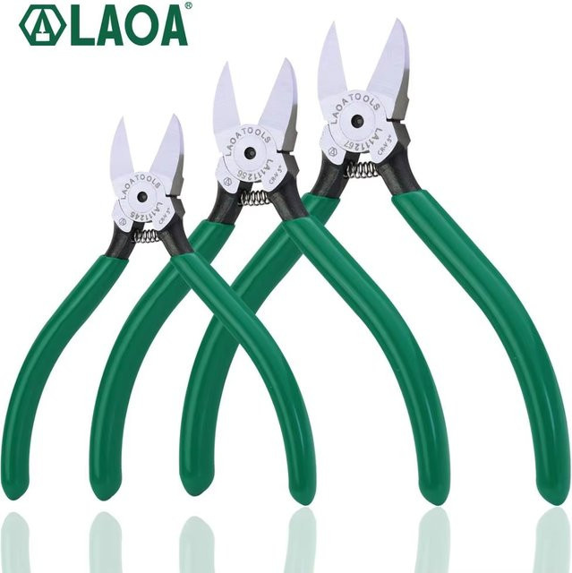 LAOA CR-V Kunststoffzangen-Set für Elektriker und Handwerk: Kabelschneider und Seitenschneider in 4,5/5/6/7 Zoll - Bild 1
