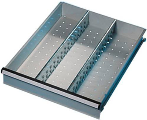 Manuflex ZB3001 Komplett-Unterteilungs-Set 1 für Gehäuse-Schubfächer in Silber mit 50mm Blendenhöhe - Bild 1