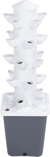 Aimo Hydroponisches Anbausystem Mini-Säule mit 25 Löchern für den Indoor-Garten in Weiß - Bild 1
