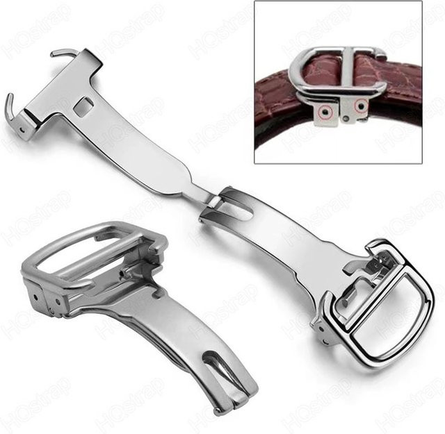 HQstrap Faltschließe, Edelstahl, Silber, Uhrenzubehör - Bild 1