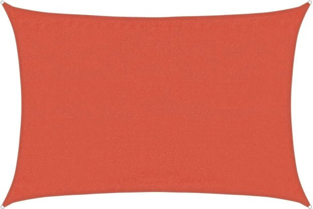 Furnicato Sonnensegel rechteckig aus HDPE in Terrakottarot, Breite: 3,5 m, Länge: 5 m - Bild 1