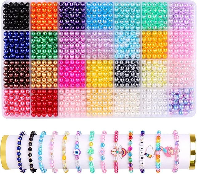 QIAO Perlen-Set, 28 Farben, 6 mm, runde Perlen - Bild 1