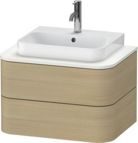 Duravit Waschtischunterschrank Happy D.2 Plus in Medit. Eiche mit 2 Schubladen, B/T: 65 x 48 cm - Bild 1