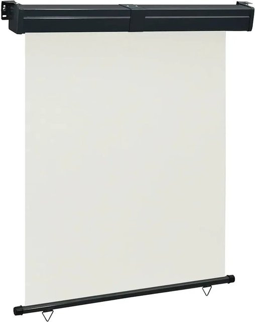 Furnicato Balkon-Seitenmarkise aus Polyester in Creme, B/H: 145 x 250 cm - Bild 1