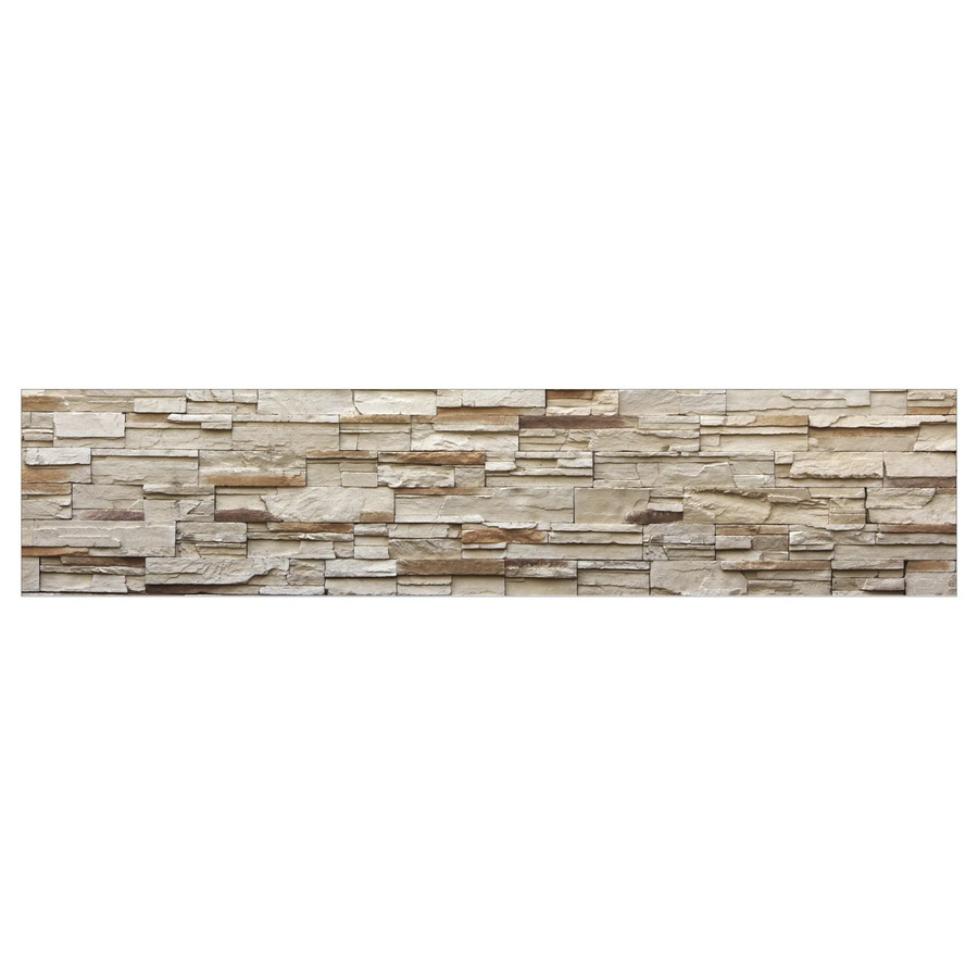 MySpotti Küchenrückwand Profix Cucina Rustical Bricks in Stein Hell Beige mit Aluminium-Optik B: 270 cm, H: 60 cm - Bild 2