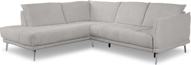Polsterecke SANSIBAR ROBERTSFORS in Grau mit Stoffbezug und Kaltform-Schaumstoff, L-Form linksseitig - Bild 1