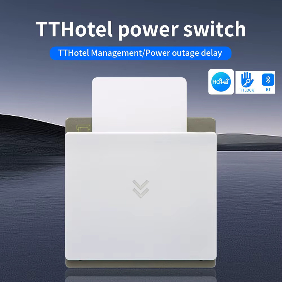TTHotel ES3-BT Energiesparschalter mit Bluetooth und App-Steuerung, 40A, Weiß, Unterstützung für Wifigateway - Bild 2